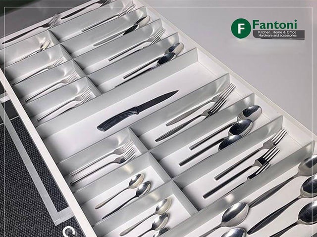 جای قاشق و چنگال ریل دبل باکس